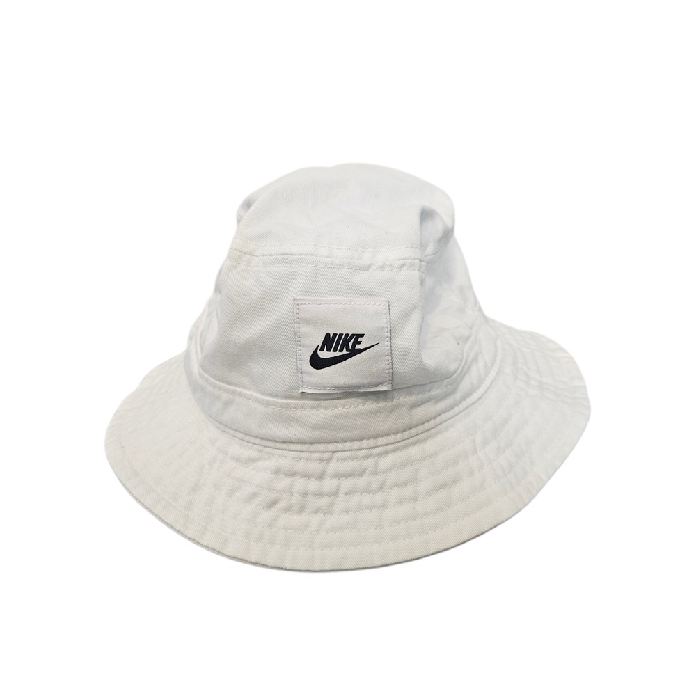NIKE Youth UNISEX SPORTSWEAR Golf BUCKET HAT-White CZ6125-100 Size M Beach Coast